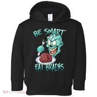 Be Smart Eat Brains Toddler Hoodie thumb 0