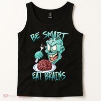 Be Smart Eat Brains Tank Top thumb 2