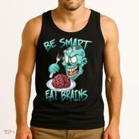 Be Smart Eat Brains Tank Top thumb 3
