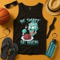 Be Smart Eat Brains Tank Top thumb 4