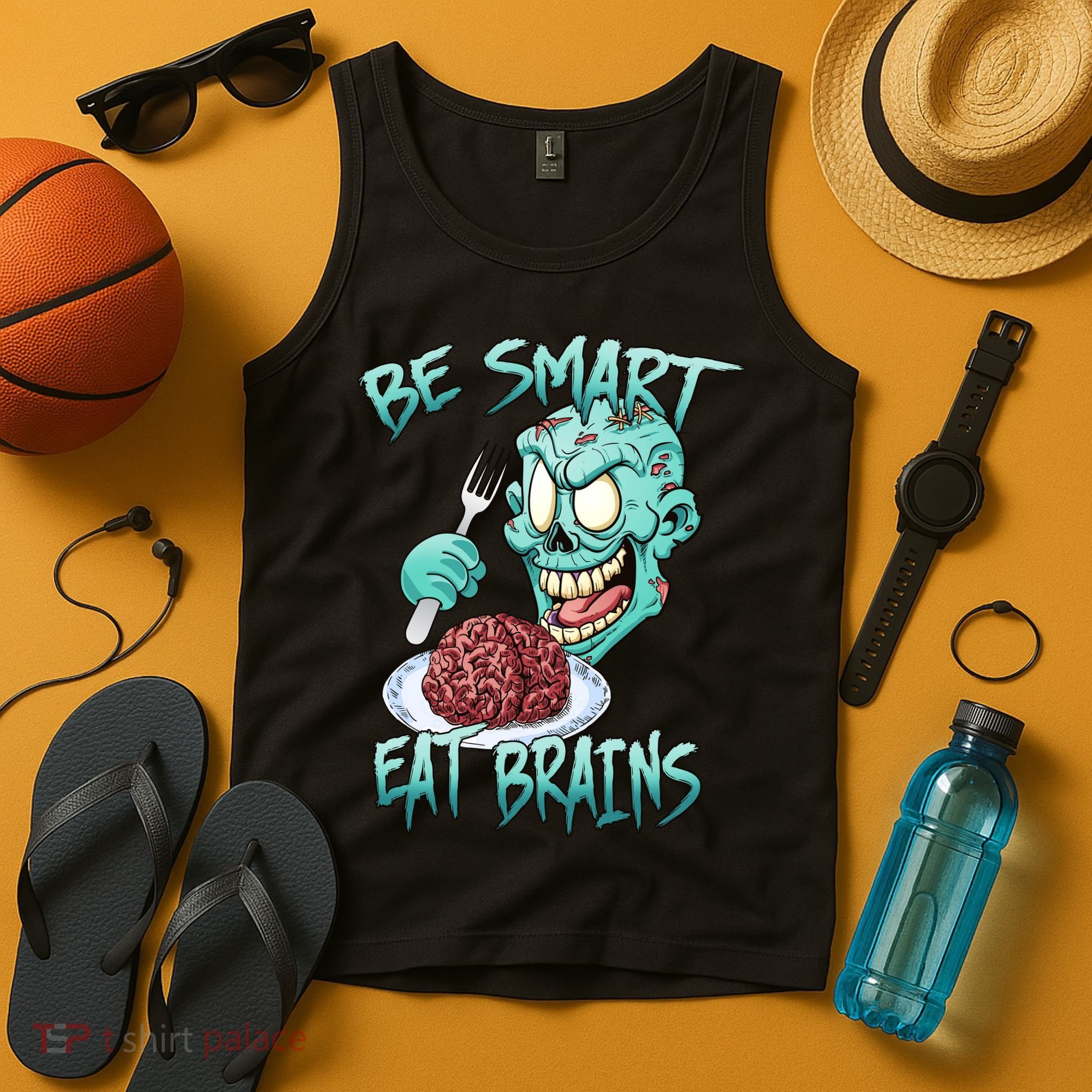 Be Smart Eat Brains Tank Top