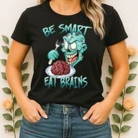 Be Smart Eat Brains Women's T-Shirt thumb 2