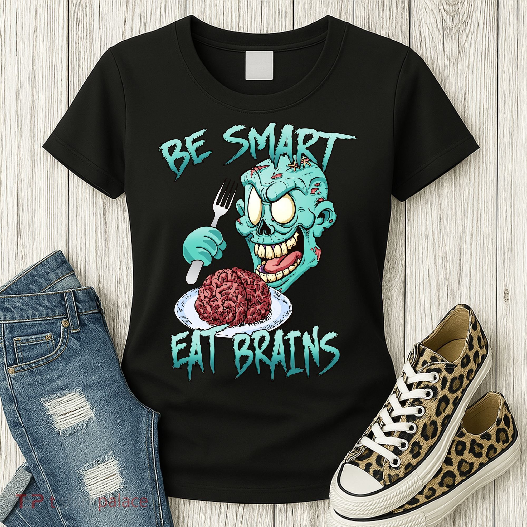 Be Smart Eat Brains Women's T-Shirt