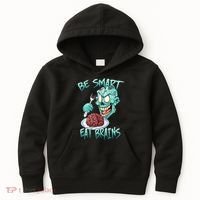 Be Smart Eat Brains Kids Hoodie thumb 0