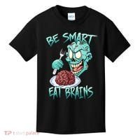 Be Smart Eat Brains Kids T-Shirt thumb 0