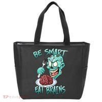Be Smart Eat Brains Tote Bag thumb 0