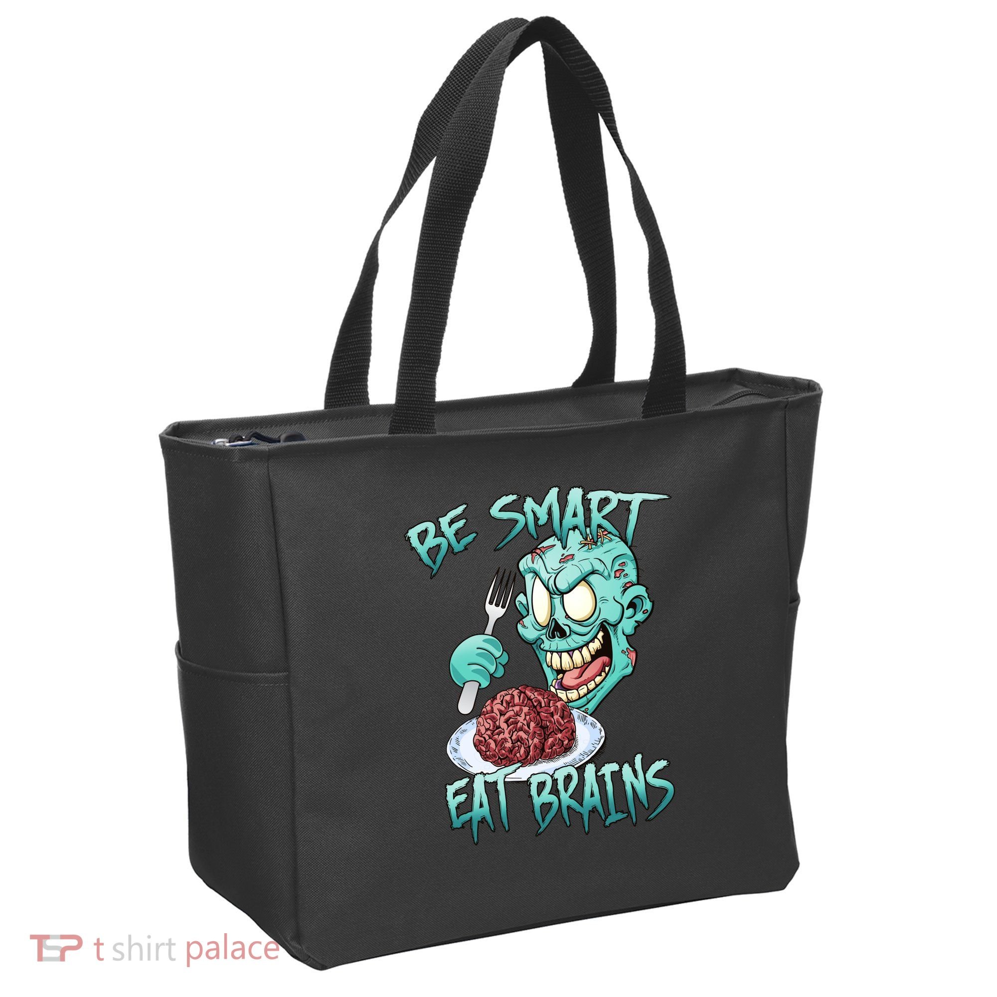 Be Smart Eat Brains Tote Bag
