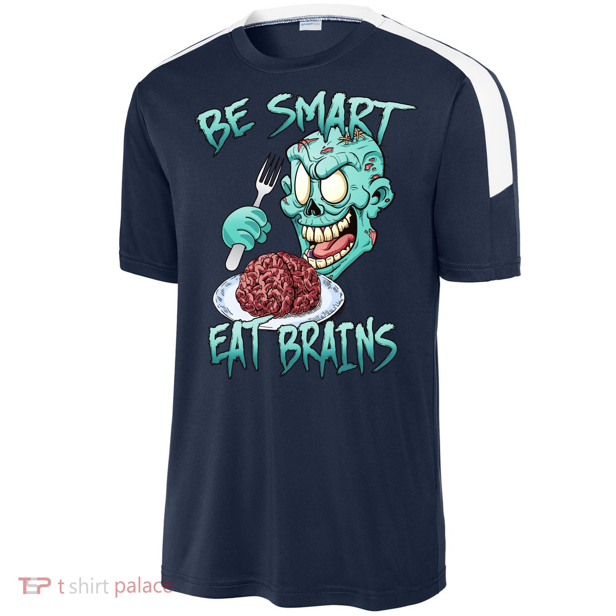 Be Smart Eat Brains Sport-Tek Competitor United Soccer Jersey