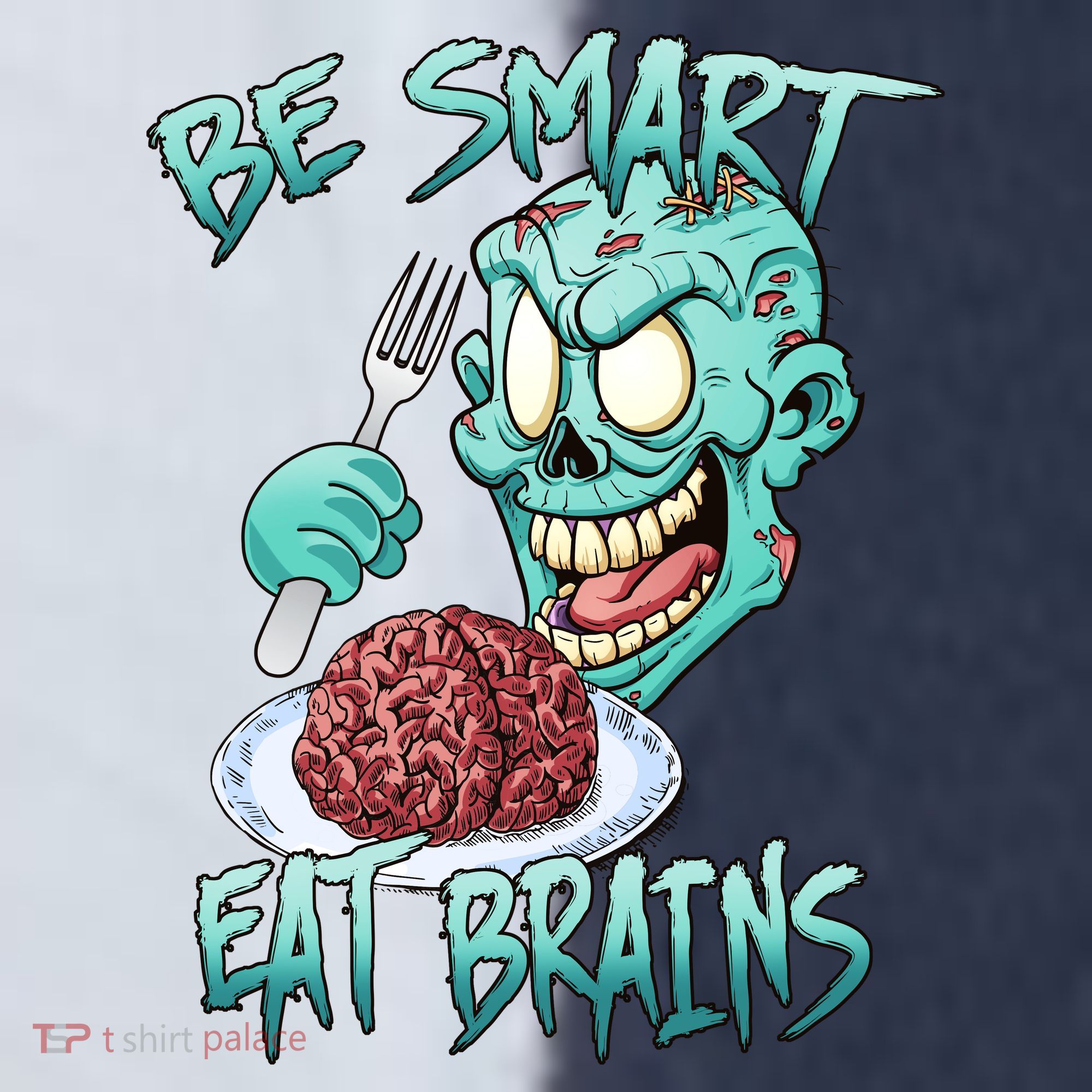 Be Smart Eat Brains Sport-Tek Competitor United Soccer Jersey