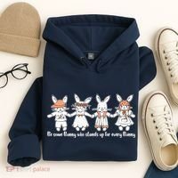 Be Some Bunny Who Stands Up For Some Bunny Hoodie thumb 4