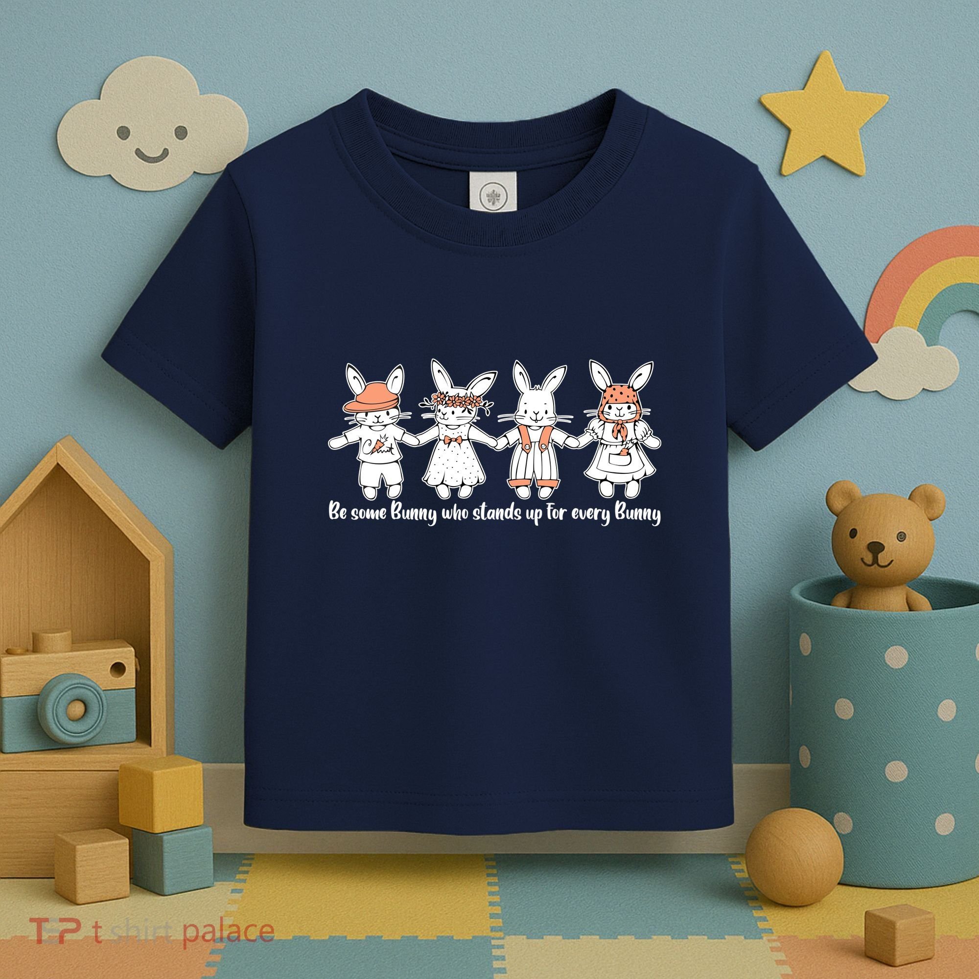Be Some Bunny Who Stands Up For Some Bunny Toddler T-Shirt