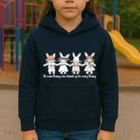 Be Some Bunny Who Stands Up For Some Bunny Kids Hoodie thumb 3