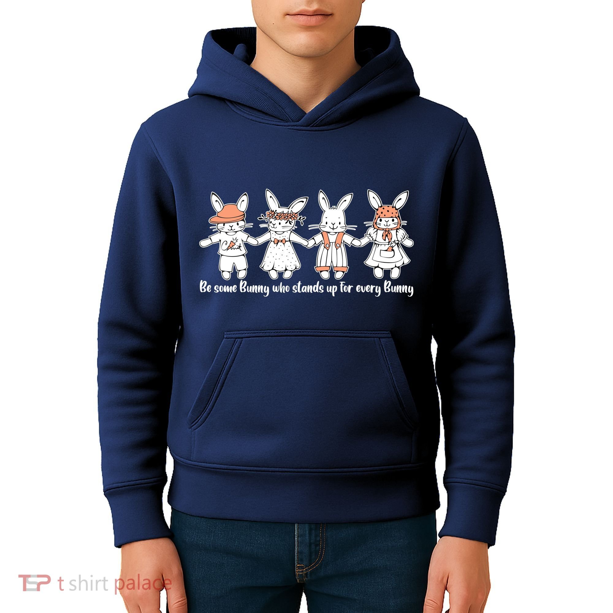 Be Some Bunny Who Stands Up For Some Bunny Kids Hoodie