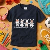 Be Some Bunny Who Stands Up For Some Bunny Kids T-Shirt thumb 3