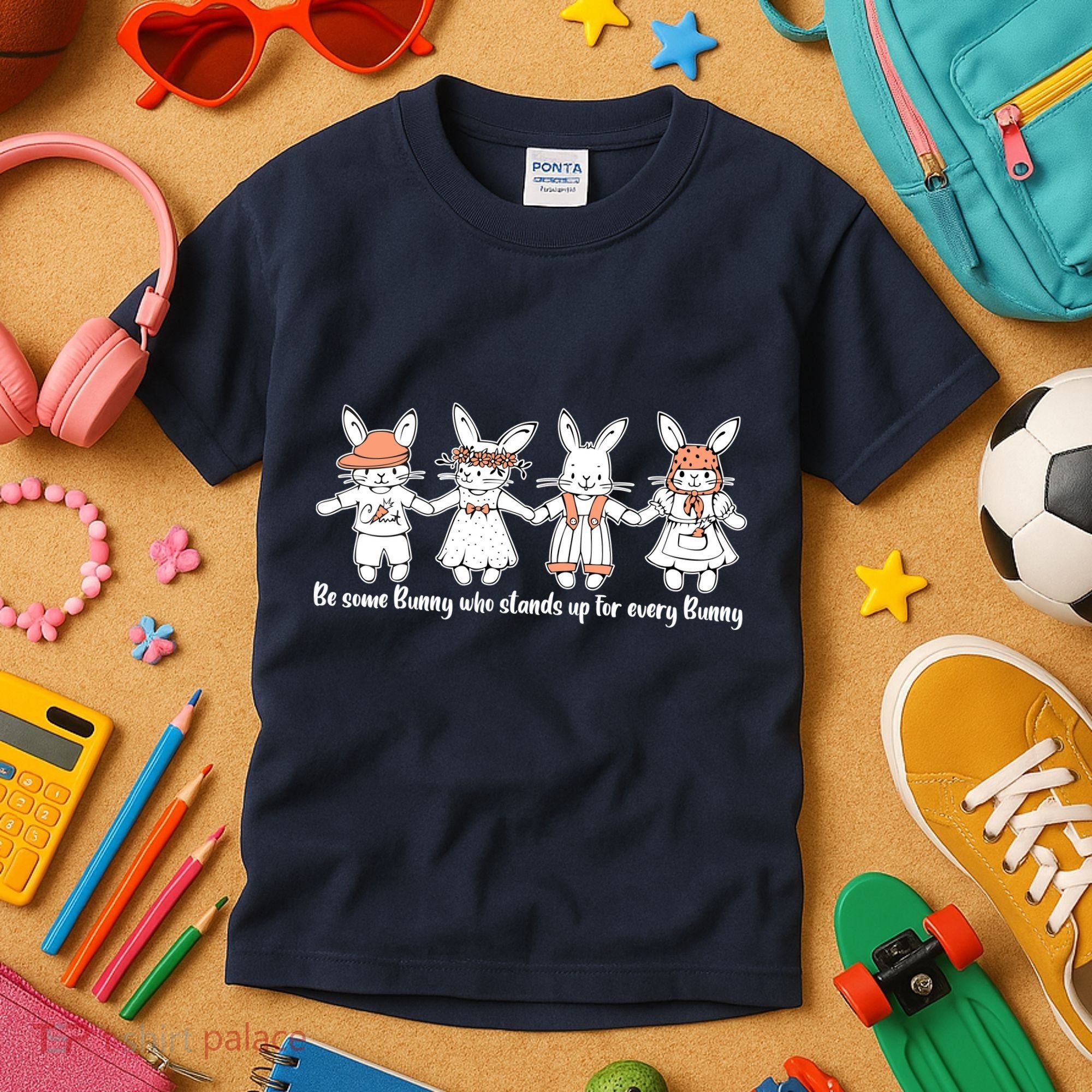 Be Some Bunny Who Stands Up For Some Bunny Kids T-Shirt