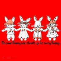 Be Some Bunny Who Stands Up For Some Bunny Santa Hat thumb 1
