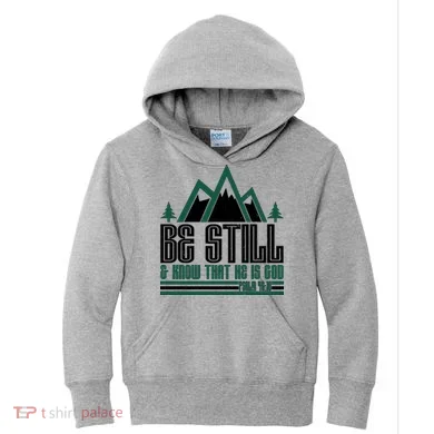 Be Still And Know That He Is God Kids Hoodie