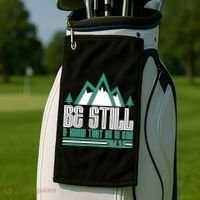 Be Still And Know That He Is God Golf Towel thumb 2