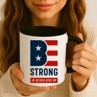 Be Strong And Never Give Up Coffee Mug thumb 3