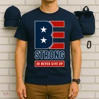 Be Strong And Never Give Up T-Shirt thumb 6