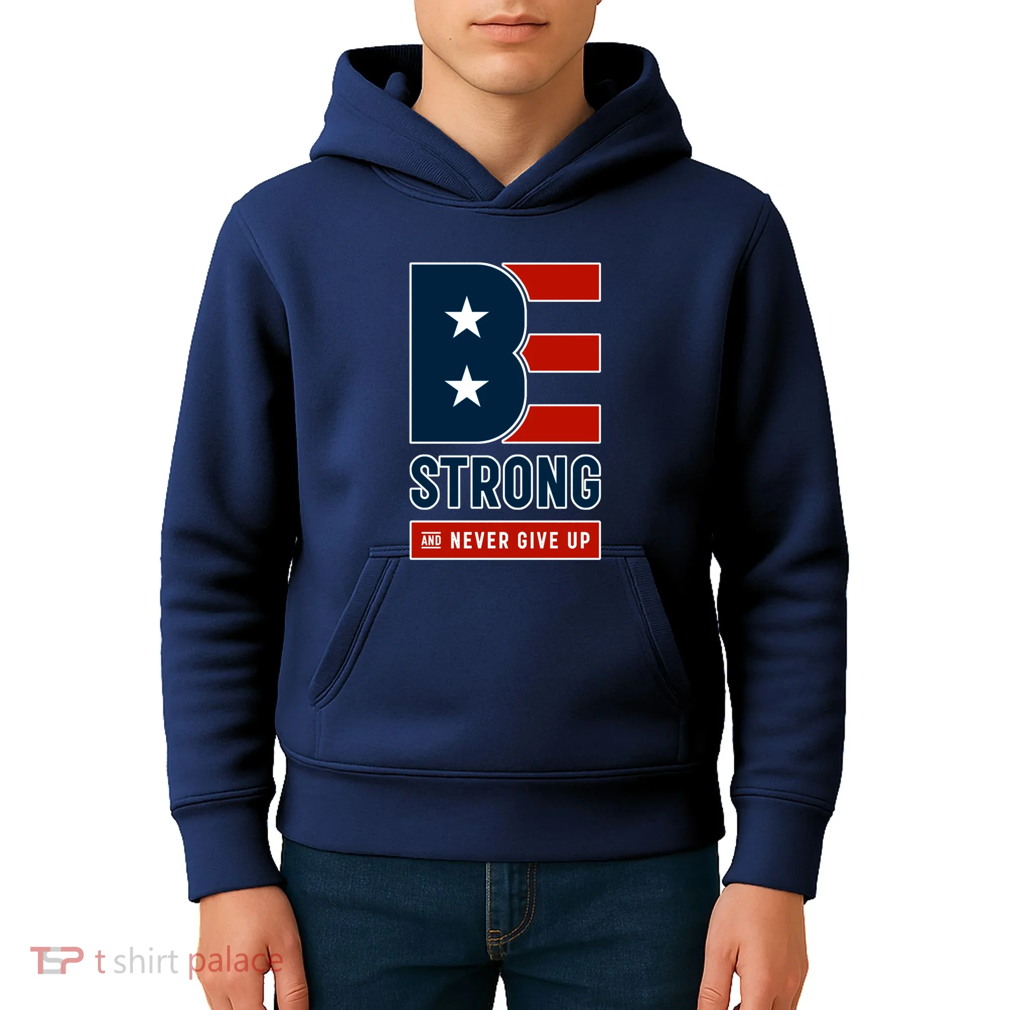 Be Strong And Never Give Up Kids Hoodie