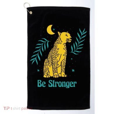 Be Stronger Tiger Golf Towel