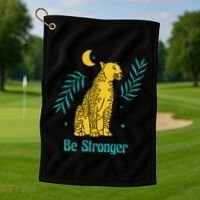 Be Stronger Tiger Golf Towel thumb 1