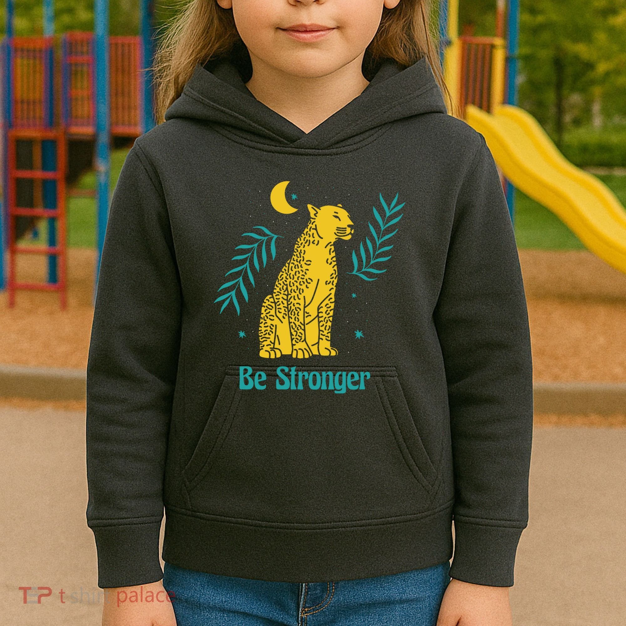 Be Stronger Tiger Kids Hoodie