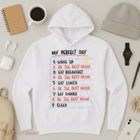 Be The Best Mom Life Routine Hoodie thumb 3