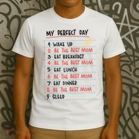 Be The Best Mom Life Routine T-Shirt thumb 3