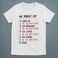 Be The Best Mom Life Routine T-Shirt thumb 5