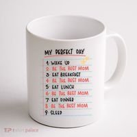 Be The Best Mom Life Routine Coffee Mug thumb 1