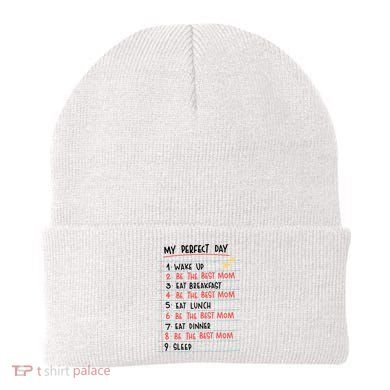 Be The Best Mom Life Routine Beanie