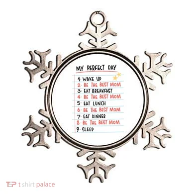 Be The Best Mom Life Routine Ornament