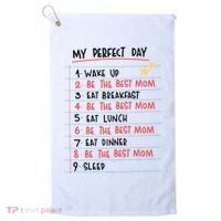 Be The Best Mom Life Routine Golf Towel thumb 0