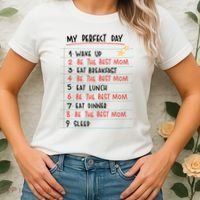Be The Best Mom Life Routine Women's T-Shirt thumb 2
