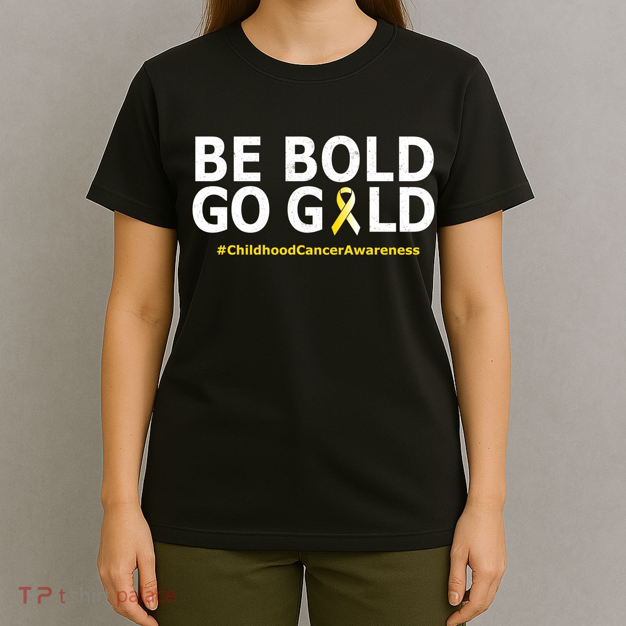 Be The Gold Childhood Cancer Awareness T-Shirt
