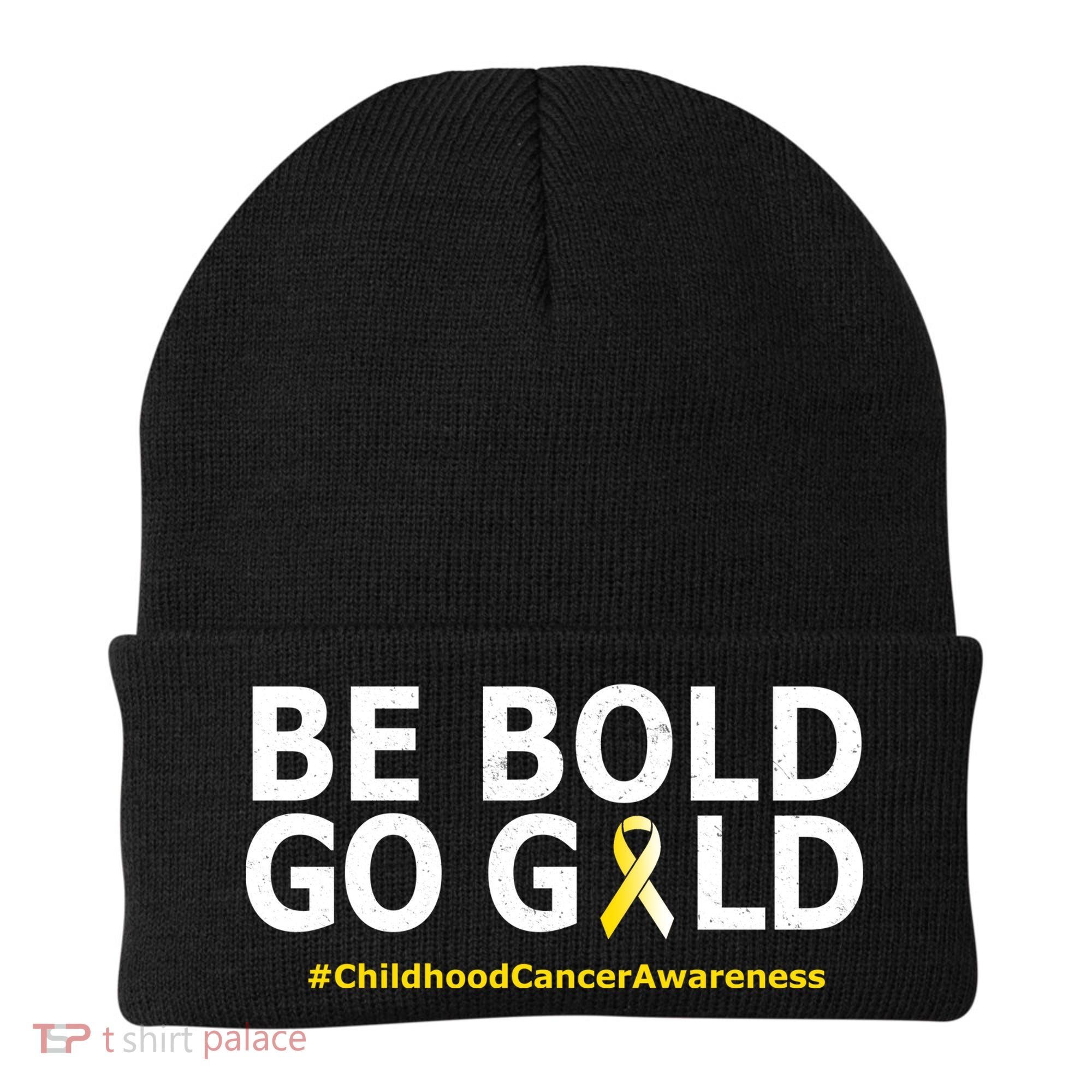 Be The Gold Childhood Cancer Awareness Beanie