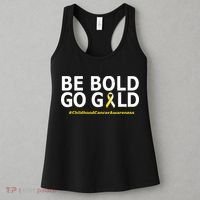 Be The Gold Childhood Cancer Awareness Women's Tank Top thumb 3
