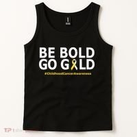 Be The Gold Childhood Cancer Awareness Tank Top thumb 2