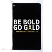 Be The Gold Childhood Cancer Awareness Golf Towel thumb 0