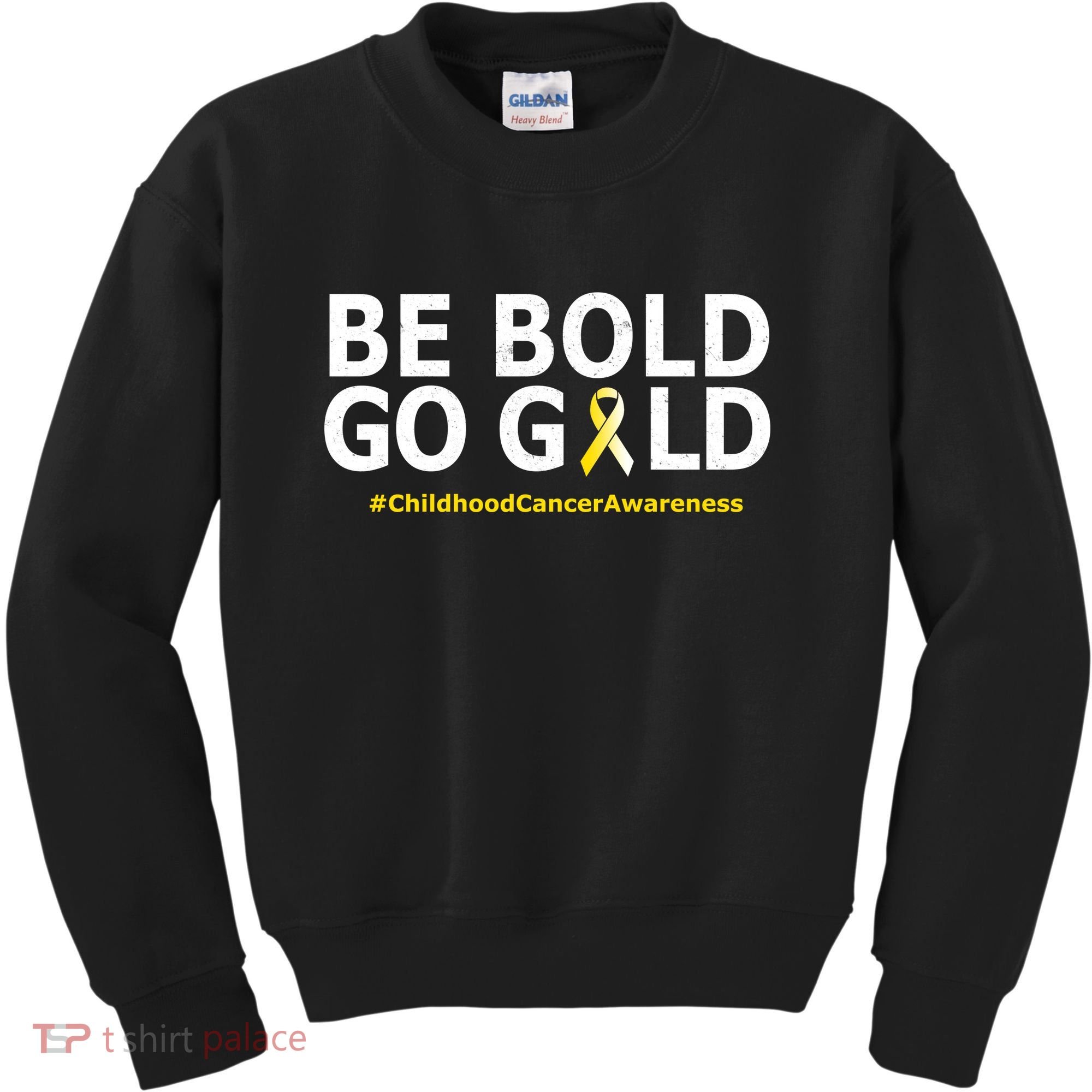 Be The Gold Childhood Cancer Awareness Kids Sweatshirt