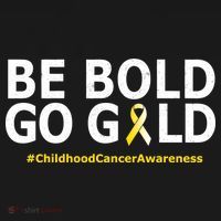 Be The Gold Childhood Cancer Awareness Kids Sweatshirt thumb 2