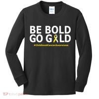 Be The Gold Childhood Cancer Awareness Kids Long Sleeve Shirt thumb 0
