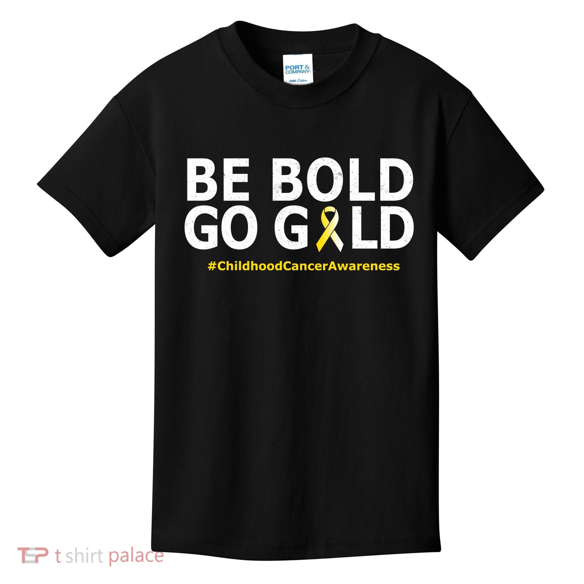Be The Gold Childhood Cancer Awareness Kids T-Shirt