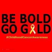 Be The Gold Childhood Cancer Awareness Santa Hat thumb 1