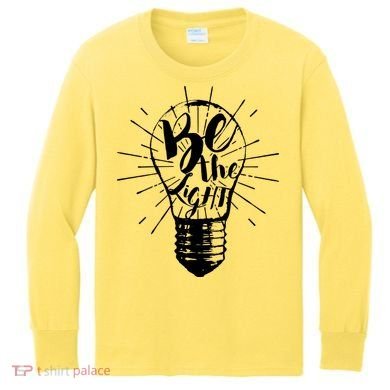 Be The Light Kids Long Sleeve Shirt