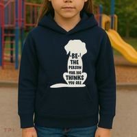 Be The Person Your Dog Thinks You Are Kids Hoodie thumb 3