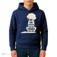Be The Person Your Dog Thinks You Are Kids Hoodie thumb 4