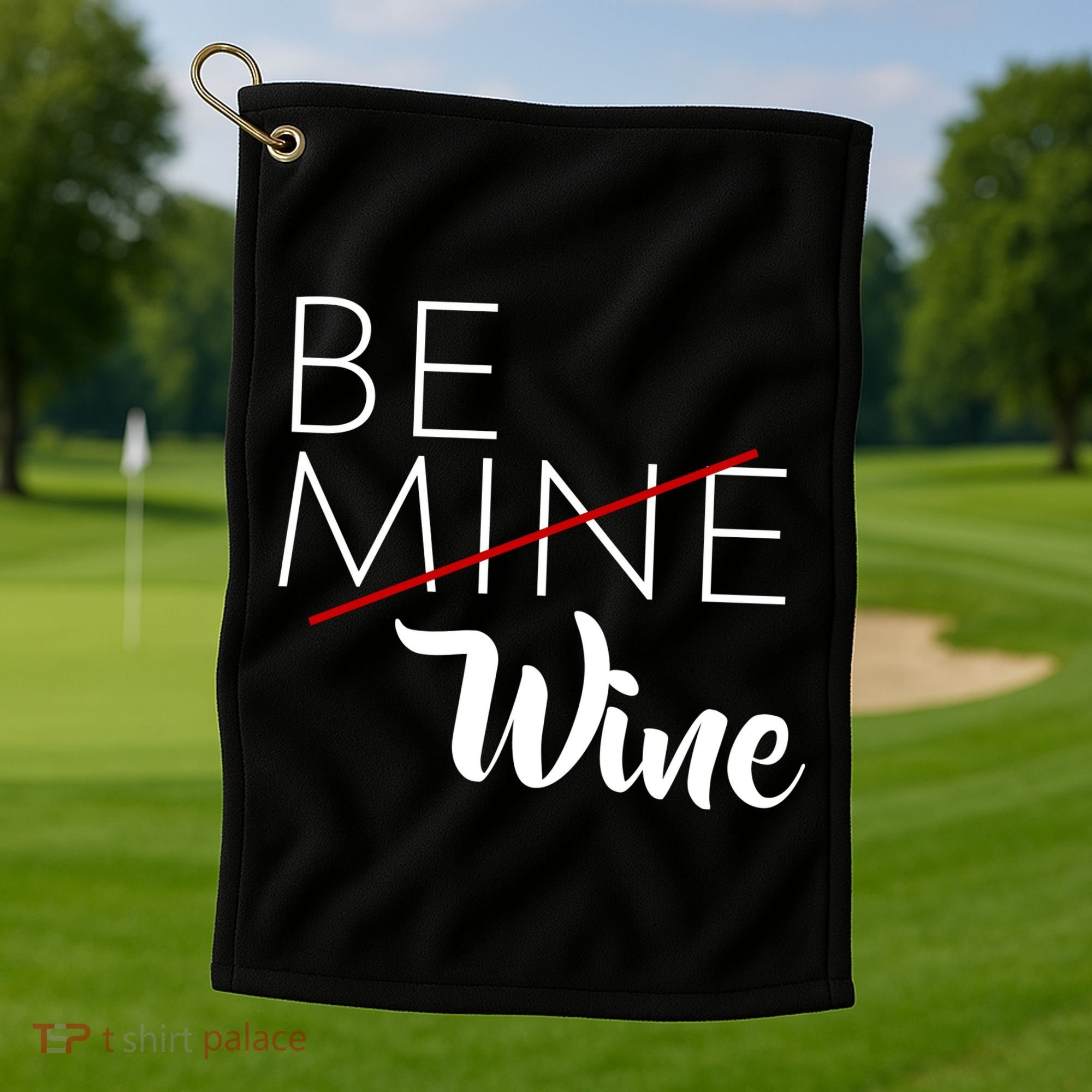Be Wine Golf Towel